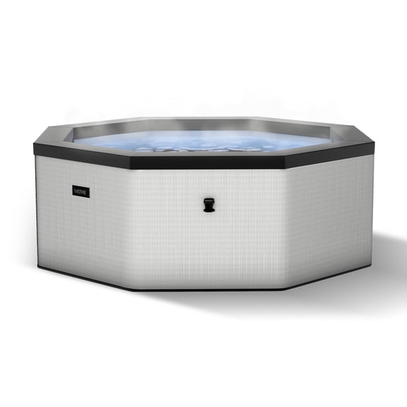 Wave Como | 6-Person Eco Foam Hot Tub | Integrated Heater | Graphite Gray