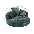 thumbnail image 6 of Giant Bean Bag Chair, Faux Fur Bean Bag Couch with Filler Large Living Room Bean Bag Chairs for Adults, Big Lazy Sofa Accent Chair Floor Chair, 6 of 9