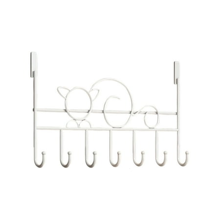 TACILIP Behind The Door Hooks Hole Free Door Hangers Shelves Coat Hooks Bedroom Kitchen Door Organizer Hanging Racks Coat Hooks Organization and Storage