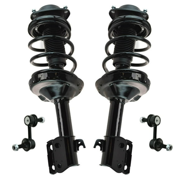 TRQ Front Loaded Complete Strut Spring Assembly Sway Bar Link Kit for Forester SCA67048 Fits select: 2006-2008 SUBARU FORESTER