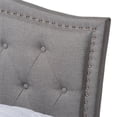 thumbnail image 4 of Baxton Studio Felisa Rembourré Lit Plate-Forme en Bois Grand en Gris, 4 of 8