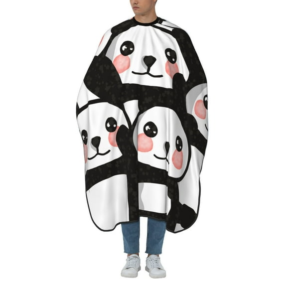 ZICANCN Hair Cutting Cape for Adults-Pandas Zoo Bear Cape Salon Barber Cape for Hair Stylist Shampoo Capes Waterproof , 55x66 Inch
