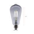 thumbnail image 4 of Better Homes & Gardens LED Vintage Light Bulb, ST19 40 Watts Smoke Classic Filament, E26, Dim - 8 Pk, 4 of 9