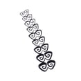 thumbnail image 2 of segolike 9 Pairs Triangle Pattern Acrylic Spiral Ear Taper Expander Plugs Piercing, 2 of 7