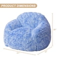 thumbnail image 4 of QinaQin Sillón puff grande para adultos con relleno de espuma, ultra suave y cómodo, ideal para sala, recámara, lectura y momentos de descanso, 4 of 7
