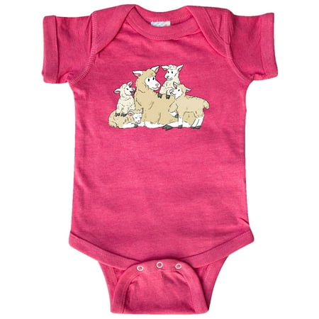 

Inktastic Cute Lamb Family Gift Baby Boy or Baby Girl Bodysuit