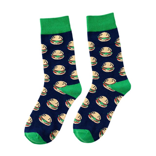 Calcetines de Vestir de 'on Absorbente de Humedad Transpirable Estampado Hamburguesa Sunnimix Novedad calcetines de vestir