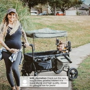 Jeep Deluxe Wrangler Wagon Stroller for 2 Kids with Cooler Bag, Parent Organizer & All-Terrain Wheels by Delta Children