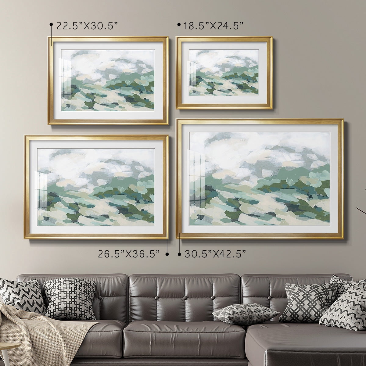 Verdant Hillside I Premium Framed Print - Ready to Hang