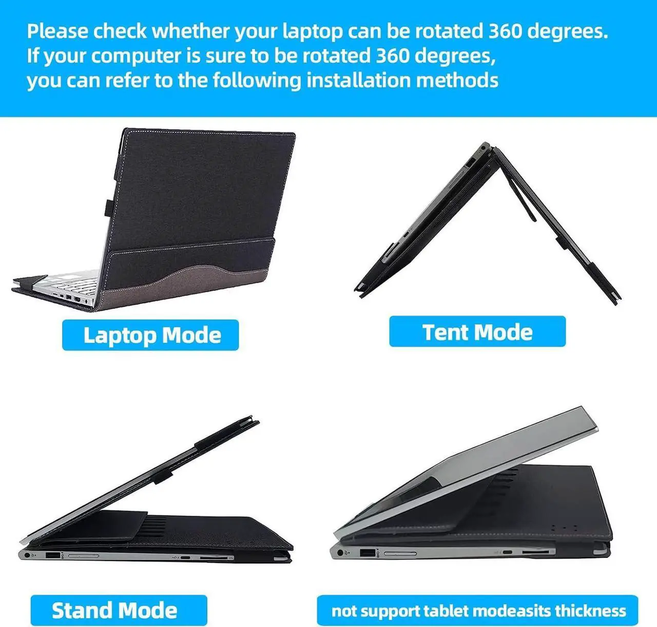 Laptop case for 14 inch Lenovo ThinkPad X1 Carbon Gen 12 2024 Laptop Leather Sleeve ThinkPad X1 Carbon Gen 13 Intel Aura Edition All-in-One Drop-Proof PU Leather Sleeve
