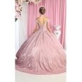 thumbnail image 2 of Womens Dusty Rose Quinceanera Dresses Ball Gown Juniors Sweet 16 Prom Birthday Dress Off Shoulder Evening Princess Puffy Dresses for Plus Size Women, 2 of 5