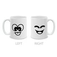 thumbnail image 2 of WIRESTER 11oz 325ml Ceramic Tea Cup Coffee Mug With Handgrip For Gift, Birthday, Anniversary, Christmas - Cute Funny Cartoon Eyes Mouth, 2 of 7