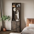 thumbnail image 1 of QinaQin Four-In-One Entryway Bench with Four Hooks, Mud-Brick Storage Compartments and Drawers, and a Hallway Coat Rack/Storage Rack, 1 of 8