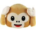 thumbnail image 2 of Emoji mono juguete de peluche almohada cojín mono cubierta boca regalo de cumpleaños de vacaciones para niños no decir, 2 of 2