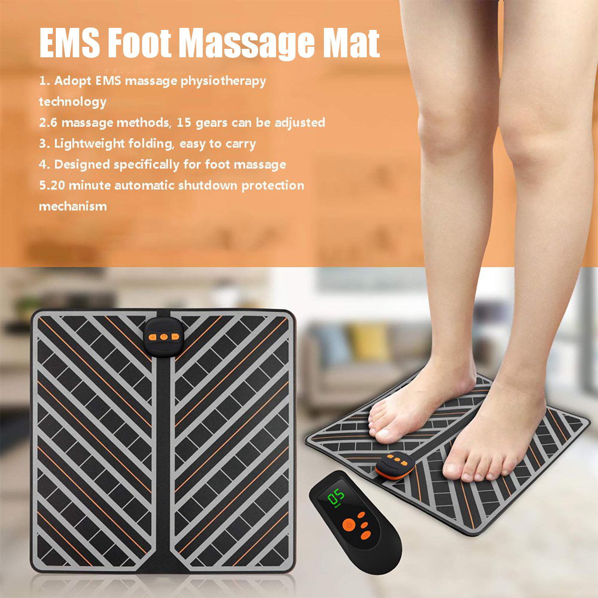 Buy EMS Foot Circulation Stimulator, Electronic Foot Therapy for Neuropathy  Pain Relief, EMS Feet Massager Machine Relieves Swollen Feet and Ankle (FDA  Authentication) Online in TurkeyB098JNWH4Z