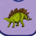 thumbnail image 4 of Inktastic Smiling Stegosaurus Boys or Girls Baby Bib, 4 of 4