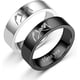 thumbnail image 2 of Anillos a juego para parejas, anillos de promesa I Love You, mano en mano, anillo de promesa Pinky, juego de anillos para parejas para él y ella, alianzas de compromiso de boda de acero inoxidable, 2 of 3