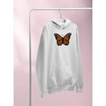 thumbnail image 3 of Monarch Butterfly Art Hoodie Women -Image by Shutterstock, Female x-Large, 3 of 4