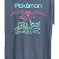 thumbnail image 3 of Pokémon - Neon Charizard Venusaur Blastoise  - Women's Short Sleeve Graphic T-Shirt, 3 of 5
