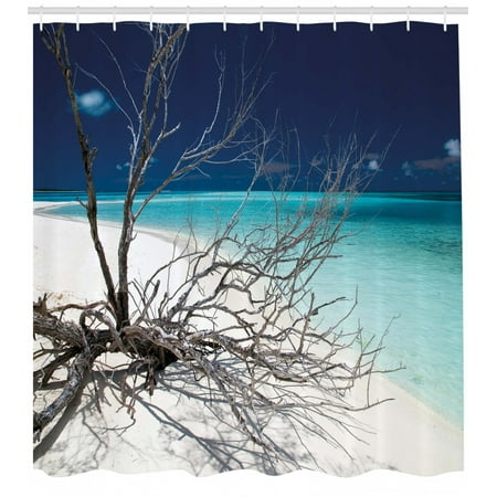 Driftwood Shower Curtain Seascape Theme Driftwood On The White