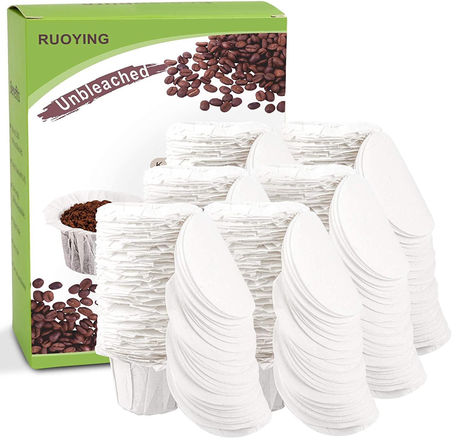 K cup Coffee Paper Filters with Lid 