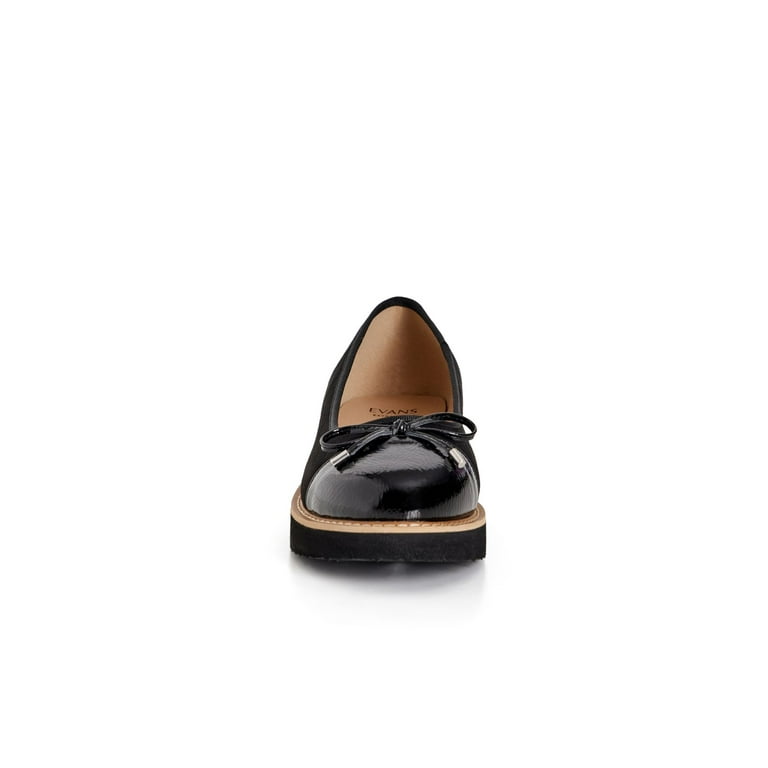 Comfortable Evans Women s Plus Size Extra Wide Fit Franz Flats Shoes Walmart