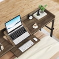 thumbnail image 6 of Fnova Overbed Table with Wheels, Height Adjustable Rolling Desk with Power Outlets & USB Ports, Tiltable Stand, for Queen Bed, Laptop Computer, Portable Hospital Home Use, 6 of 17