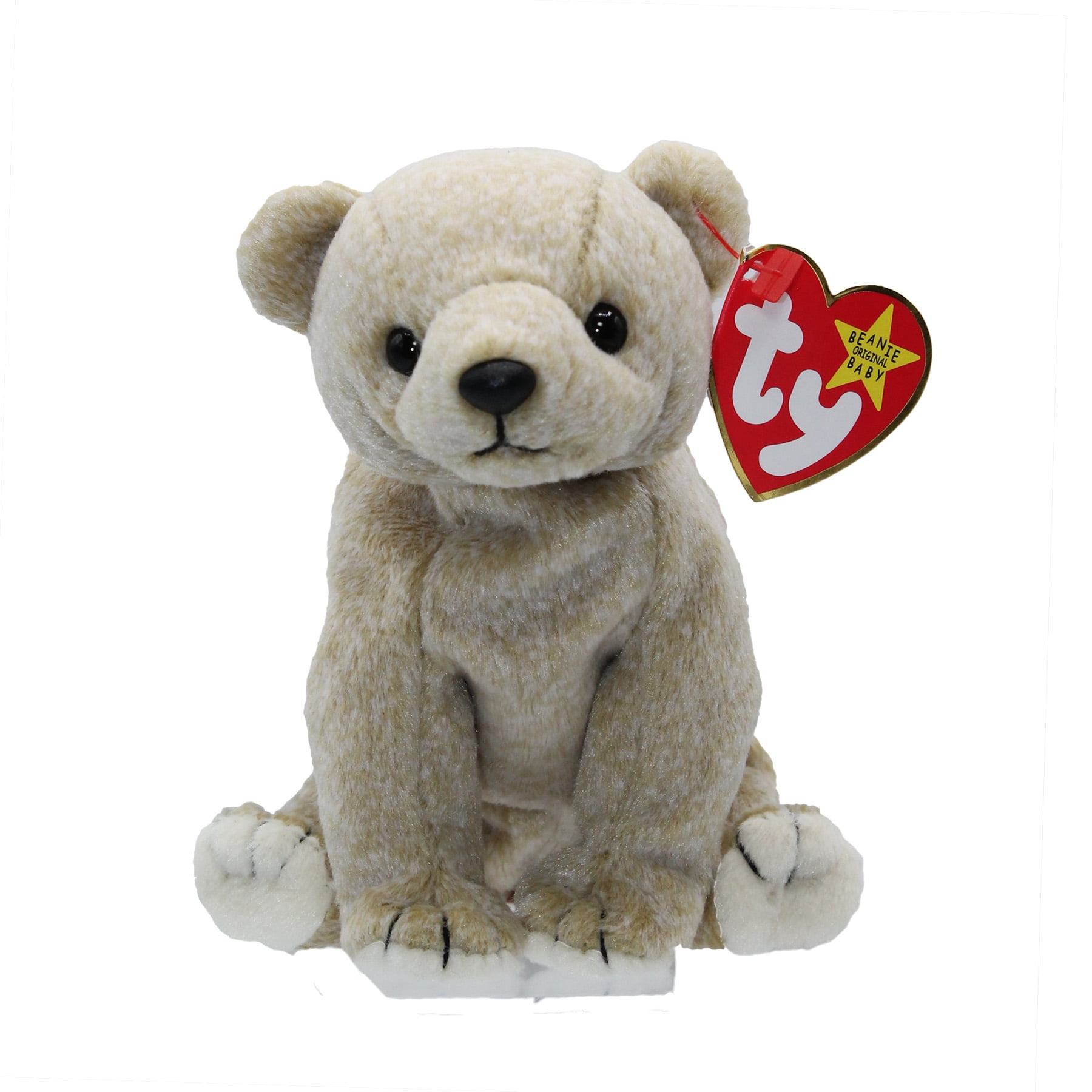 Ty Beanie Baby Pecan the Bear Plush Birthday Toy Stuffed Animal MWMT Walmart