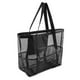 thumbnail image 3 of JShteea Bolso Playa Malla Casual Bolso Mano Gran Capacidad Bolso Playa (Negro), 3 of 8