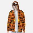 thumbnail image 2 of Kdxio Halloween Print Women Men Sun Protection UPF 50+ Jackets Zip Up Long Sleeve Hoodie Hiking Lightweight with Pockets, 2 of 7
