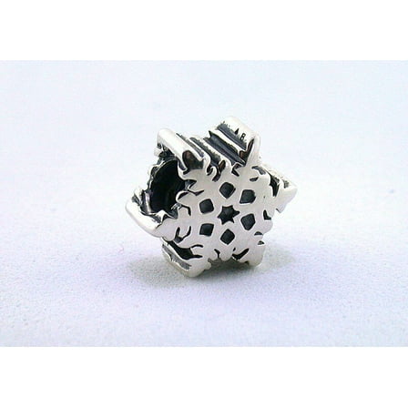 CHAMILIA SNOWFLAKE STERLING SILVER BEAD CHARM ORIGINAL RETAIL $45 GA-51
