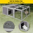 thumbnail image 3 of Aivituvin Wooden Chicken Coop with Run Rabbit Hutch Bunny Cage for Small Animals Indoor, 3 of 8