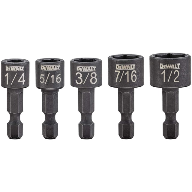 Juego de destornilladores para tuercas DEWALT DWAIND-5 Compact de 5 piezas