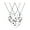 B, variant on 3 Pieces Mother/Daughter Necklaces Stainless Matching Heart Shape Necklace Set Mother's Day Christmas Valentine's Day Birthday Gifts for Mom and Daughter