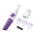 Women Bikini Cordless Trimmer 2 in 1 Waterproof Portable Safe Hair Removal Trimmer Purple