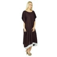 thumbnail image 3 of Bimba Women Long Kaftan Maxi Gown Loose Fit Poncho Dress Rayon Caftan Plus Size, 3 of 5
