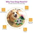 thumbnail image 2 of Pelota de juguete para perros, pelota de fútbol interactiva para perros de interior y exterior con pestañas de fácil agarre, pelota de juego de ejercicio para mascotas, 2 of 5