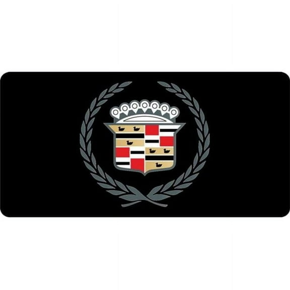 212 Main LPO714 6 x 12 in. Cadillac Old School Logo Photo License Plate