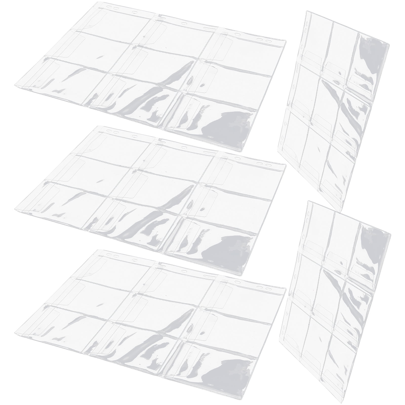 15 pcs Coin Collection Sheets 9 Hole Coin Collection Storage Pages Coin Binder Sleeves