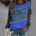 thumbnail image 4 of Jacenvly Hauts pour Femmes Tendance Liquidation Chandail à Manches Longues Sans Capuche Imprimé Décontracté Chaud pour Femmes Hauts pour Femmes Soldes, 4 of 5