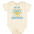 thumbnail image 3 of Inktastic My 1st Hanukkah with Menorah and Stars Boys or Girls Baby Bodysuit, 3 of 5