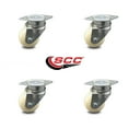 thumbnail image 2 of 70mm Metric Swivel Top Plate Caster with Nylon Wheel 350 lbs. Cap. Per Set of 4, 2 of 2