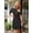 Black, variant on Merokeety Womens Summer Knit Mini Dress Crew Neck Elegant Party Dresses Black xl