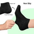 thumbnail image 6 of FITDON 6 Pairs Trainer Socks for Women and Men, Non Slip Ankle Socks Low Cut Cotton Liner Socks,Black, 6 of 7