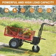 thumbnail image 3 of Harper & Bright Designs Wheelbarrow Utility Cart Electric Powered Cart 48V28Ah, 500W, Capacity 500lbs, Material Hauler, 1000lbs Towing, Flexible Operation, 3 of 12