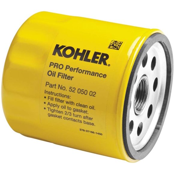 KOHLER 52 050 02-S Filtre à Huile de Moteur Capacité Supplémentaire pour CH11 - CH15, CV11 - CV22, M18 - M20, MV16 - MV20 et K582