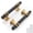Black & Matte Gold, variant on 10 Pack Cabinet Knobs, Black&Gold Kitchen Dresser Drawer Handles, T-bar Hardware