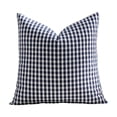 thumbnail image 2 of Fundas de almohada impermeables para exteriores con estampado clásico de cuadros para patio, piscina, jardín y sofá: fundas decorativas para cojines con textura tejida, fáciles de limpiar., 2 of 6