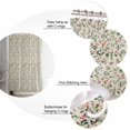 thumbnail image 5 of Small Stall Shower Curtain 36x72 Inch Narrow Half Size Green Botanical Christmas Bath Curtains Bathroom Decor Rustic Xmas Berry Red Waterproof Fabric Shower Curtain Set with Hooks 36 Inch, 5 of 6