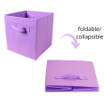 thumbnail image 3 of Purebryt Foldable Cube Storage Bin, 6 Pack, Light Purple, 3 of 4